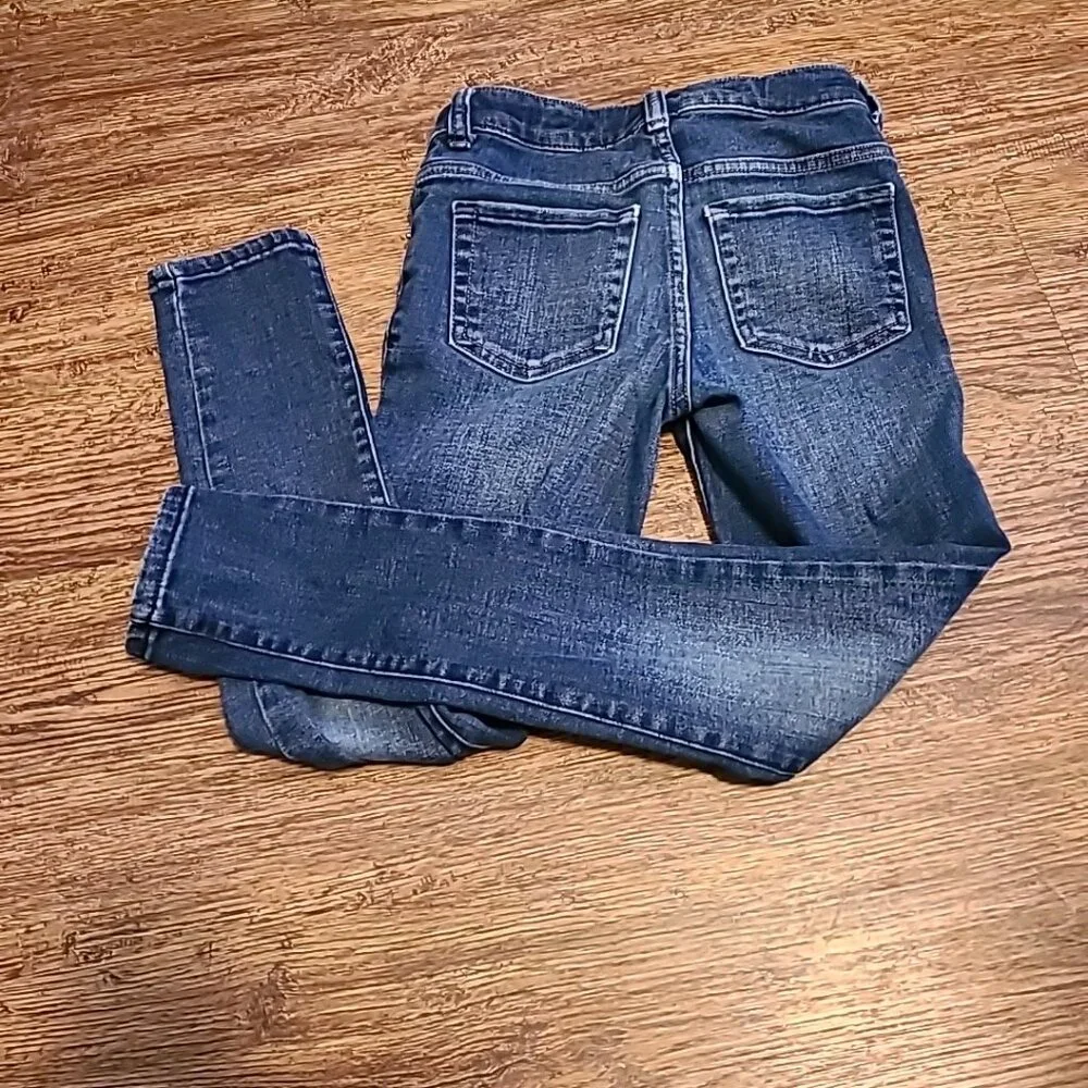 Cat & Jack 5-Pocket Denim Blue Jeans Girls‎ Size 10 Pre-Owned School Stretchy